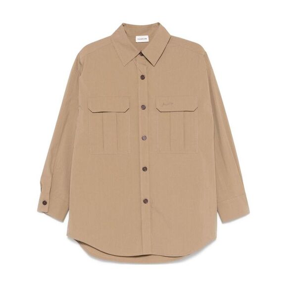 PAROSH Women's Utility Shirt Women KAKI Shirts